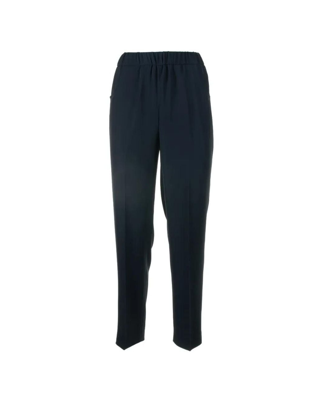 Via Masini 80 Blue Elastic Trousers