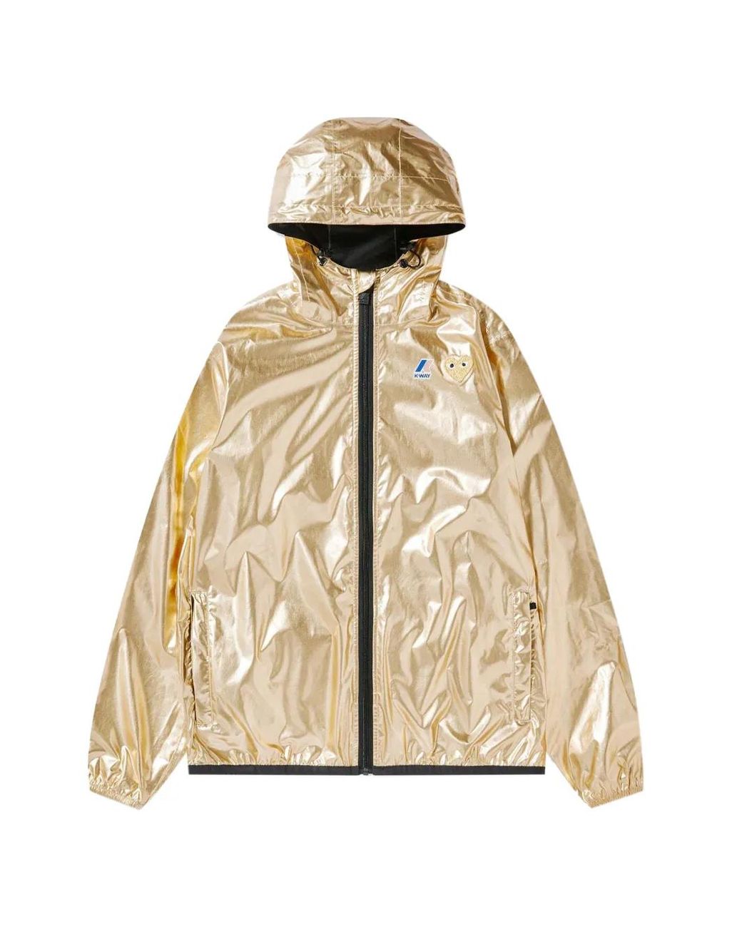 COMME DES GARÇONS PLAY Natural K-Way Metallic Hooded Jacket