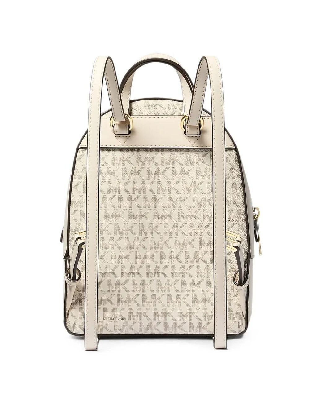 Michael Kors White Extra-Small Jaycee Monogram Backpack