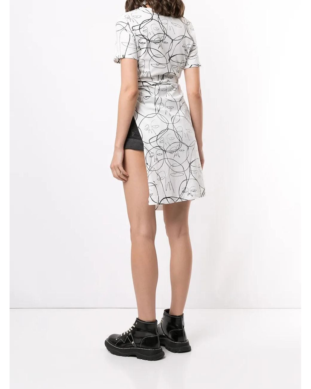Haculla White One Of A Kind Asymmetric Top