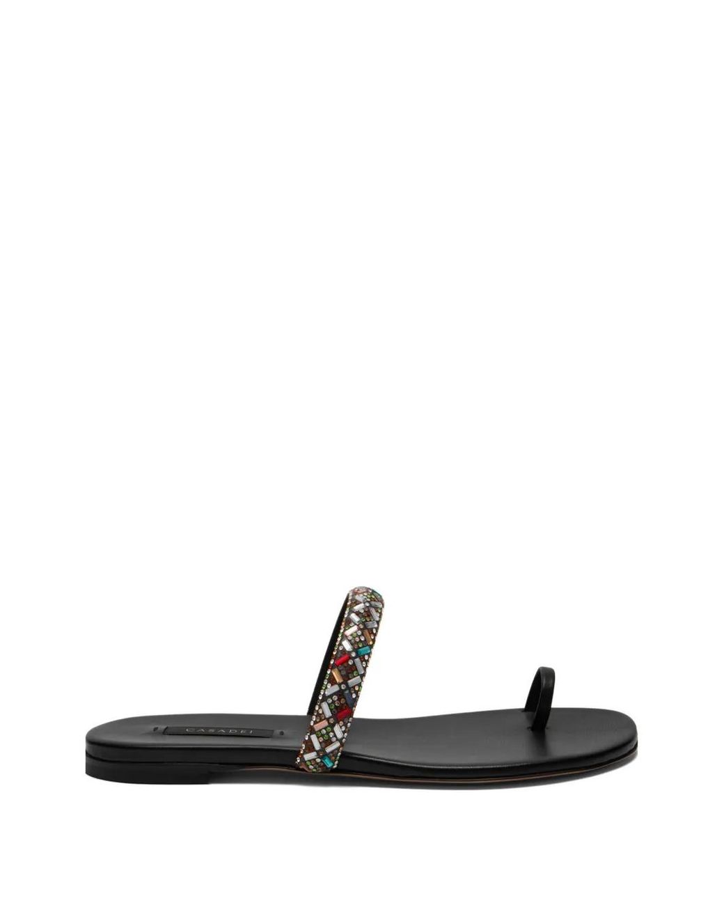 Casadei White Vegas Beaded Sandals