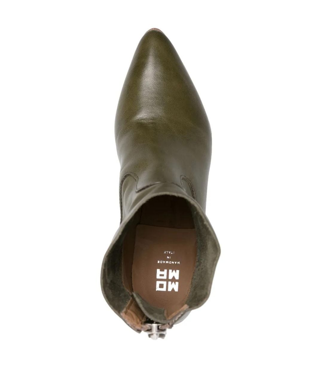 Moma Green Triumph Leather Boots