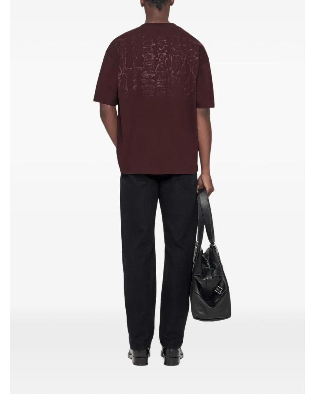 AllSaints Red Roller Relaxed-Fit Graphic T-Shirt for men