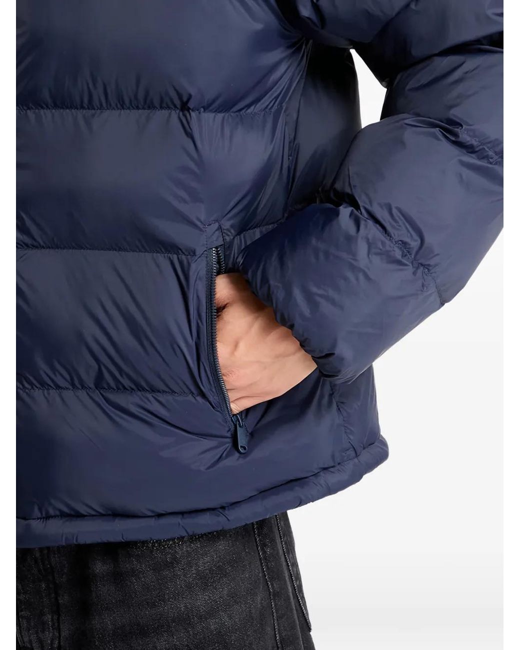 Calvin Klein Blue Monogram Puffer Jacket for men
