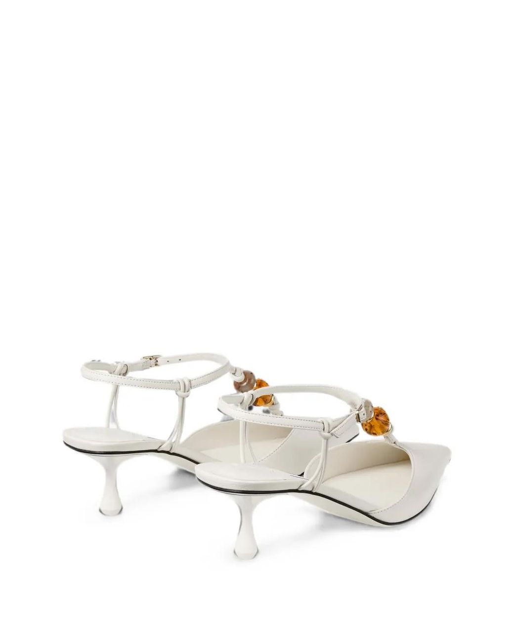 Jimmy Choo White Lauri 50 Pumps