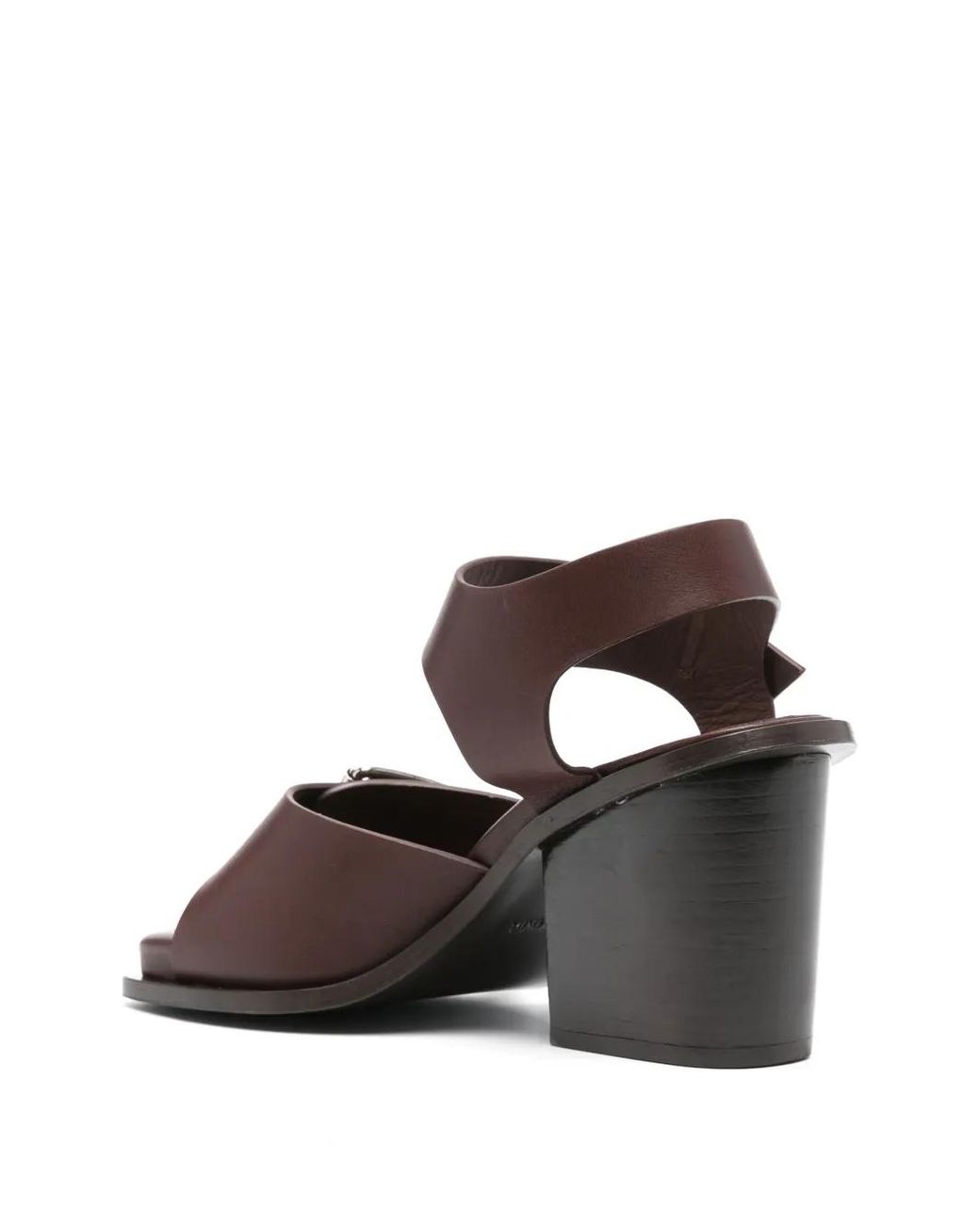 Lemaire Brown Square Heeled Sandals With Straps 80 Shoes