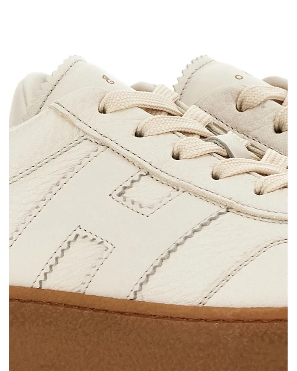 Hogan White H698 Platform Sneakers
