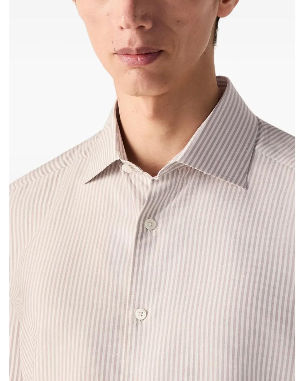 Zegna White Silk Shirt for men
