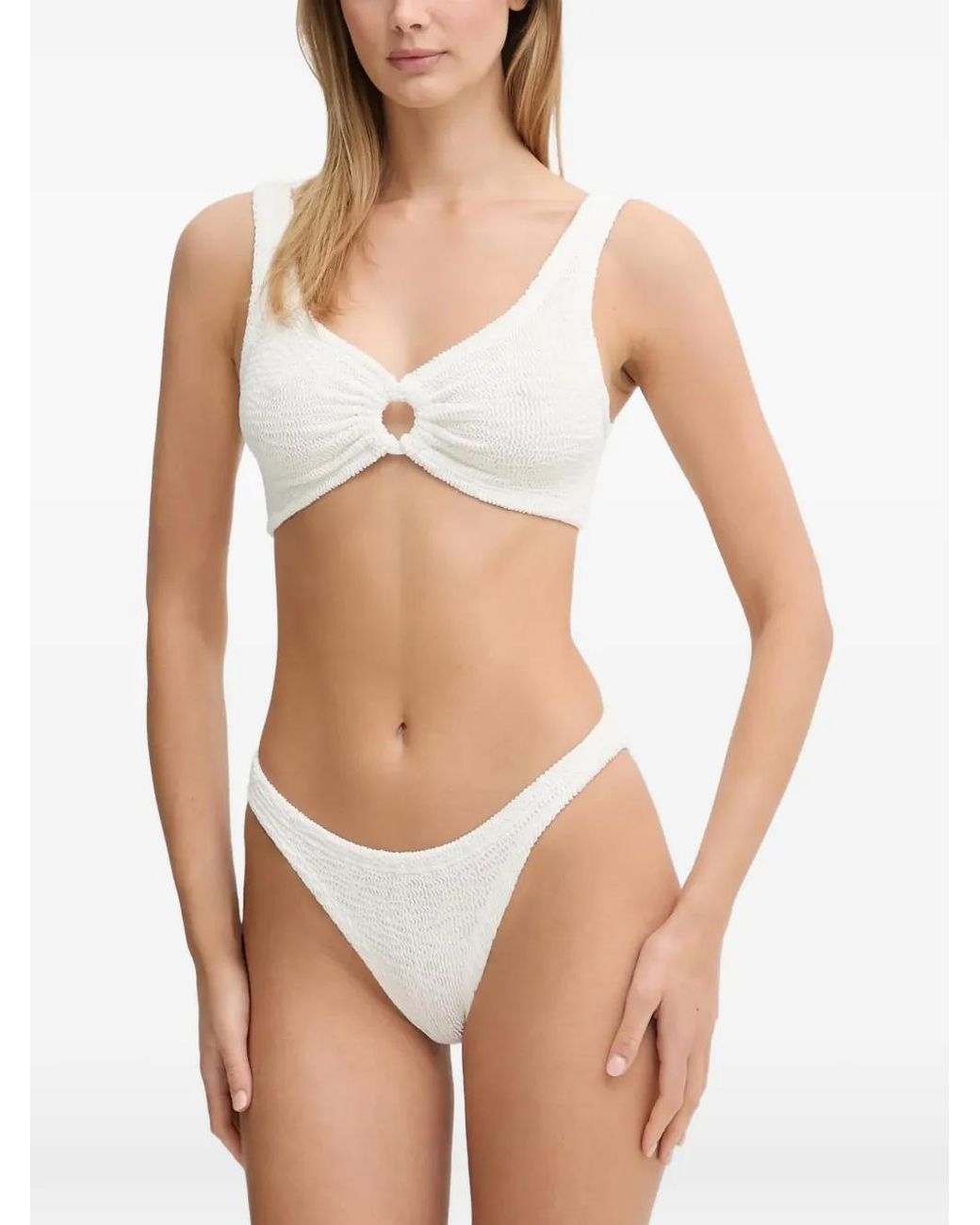 Paramidonna White Irina Ring-Detail Bikini