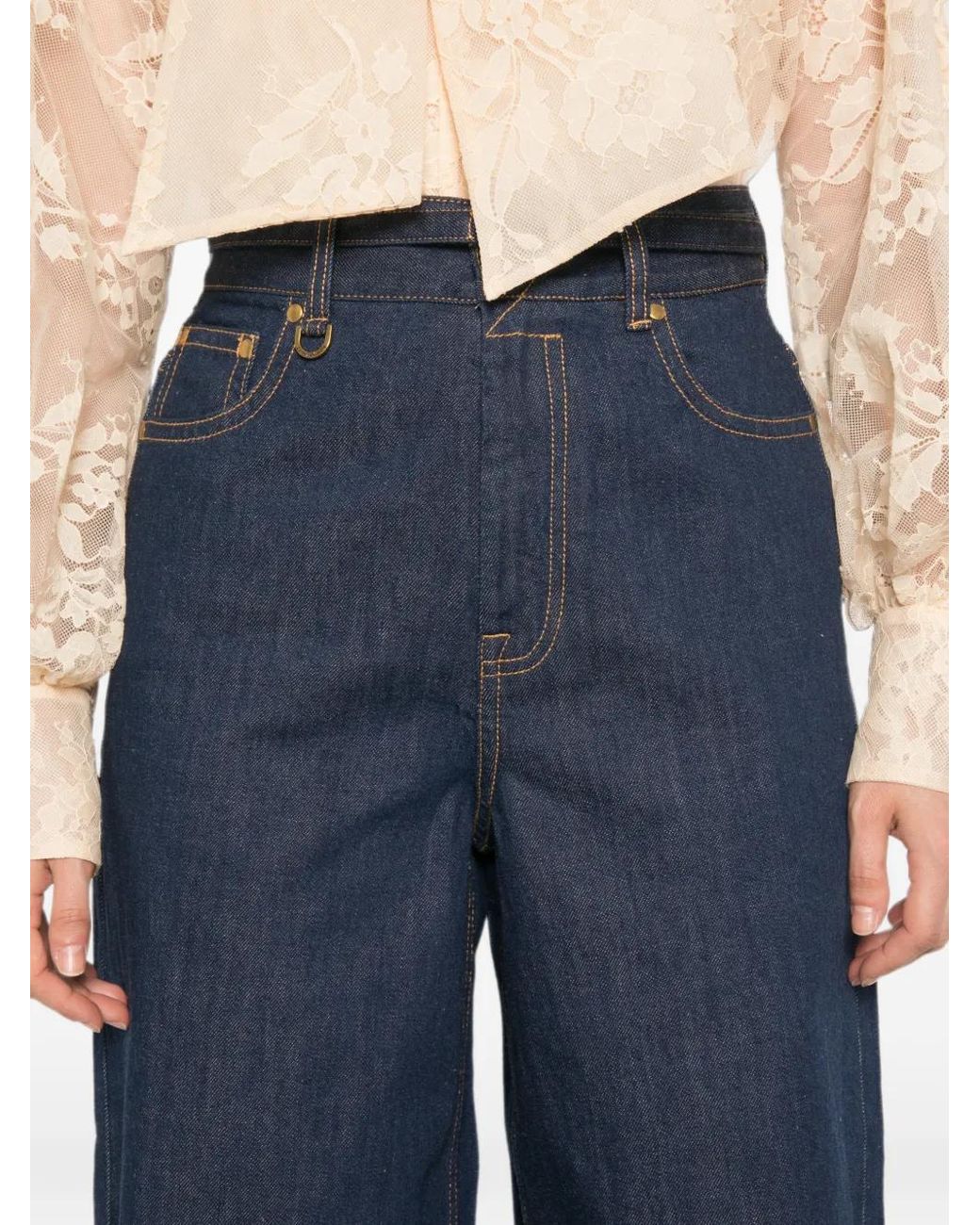 Zimmermann Blue Relaxed Flare Jeans
