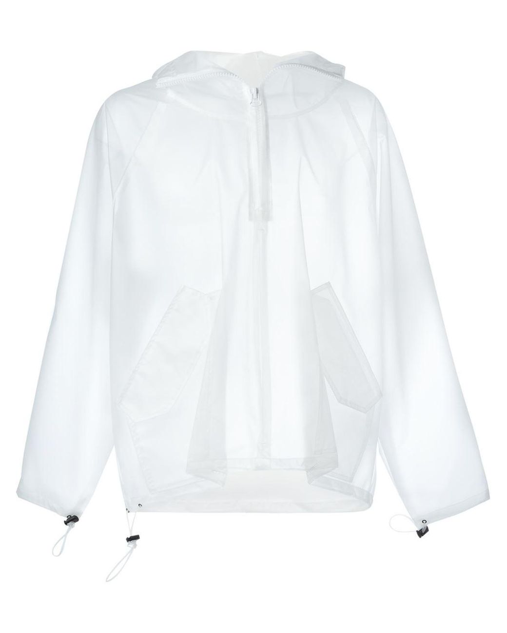 Off-White c/o Virgil Abloh Transparent Short Raincoat in White for Men |  Lyst