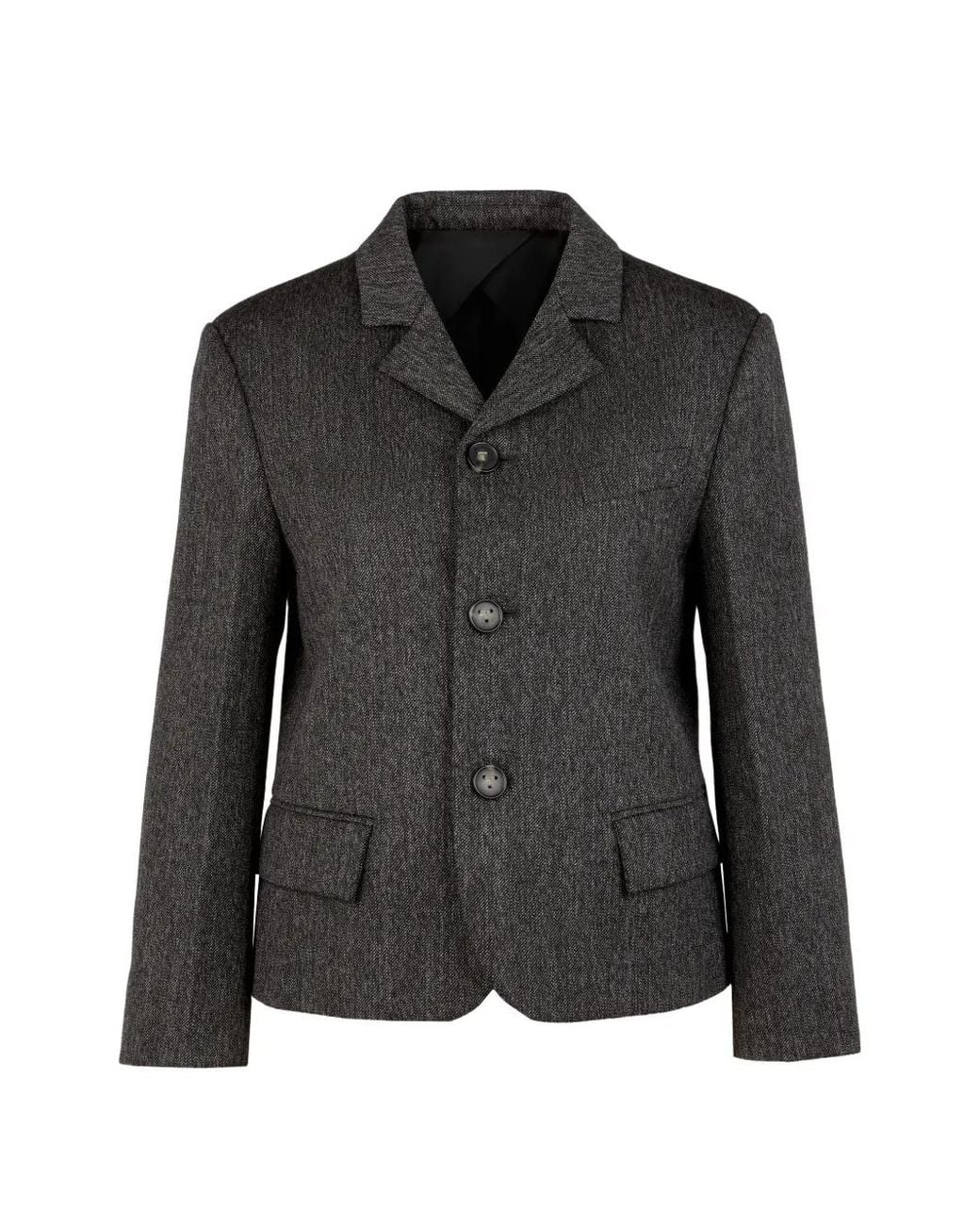 Tod's Black Button-Fastening Cropped Blazer