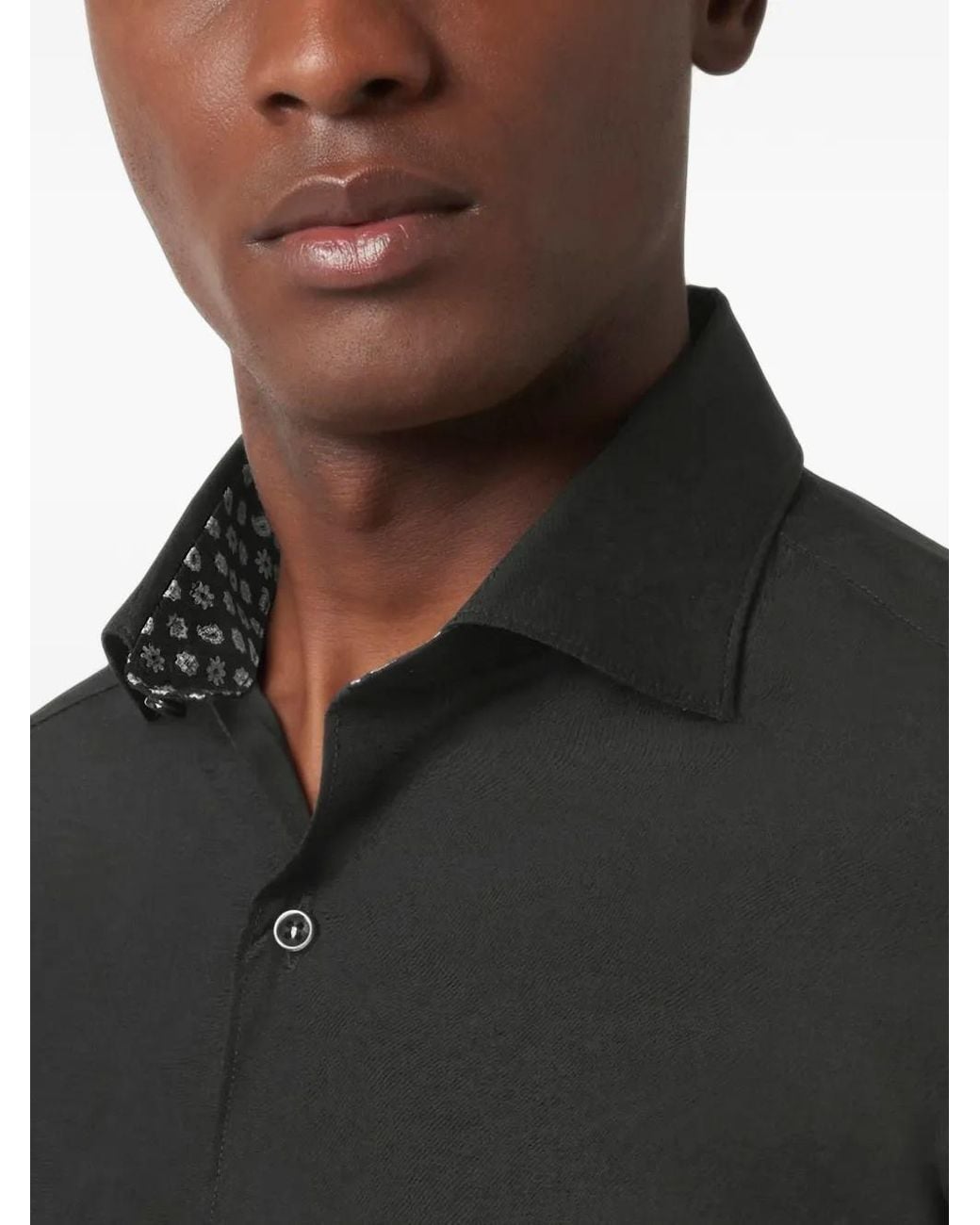 Paul & Shark Gray Cotton Poplin Shirt for men