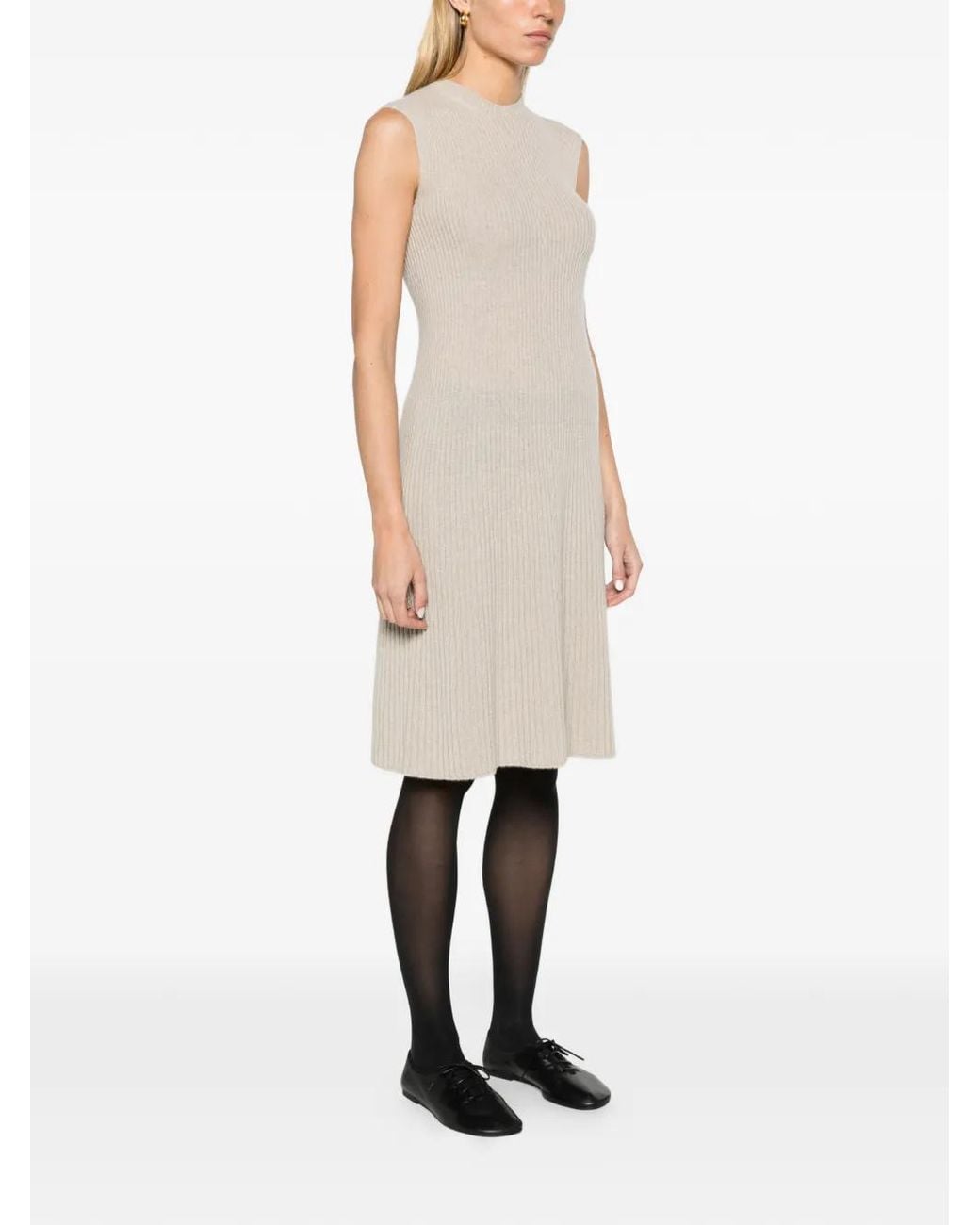 Loro Piana Plane Tree Dress in White | Lyst