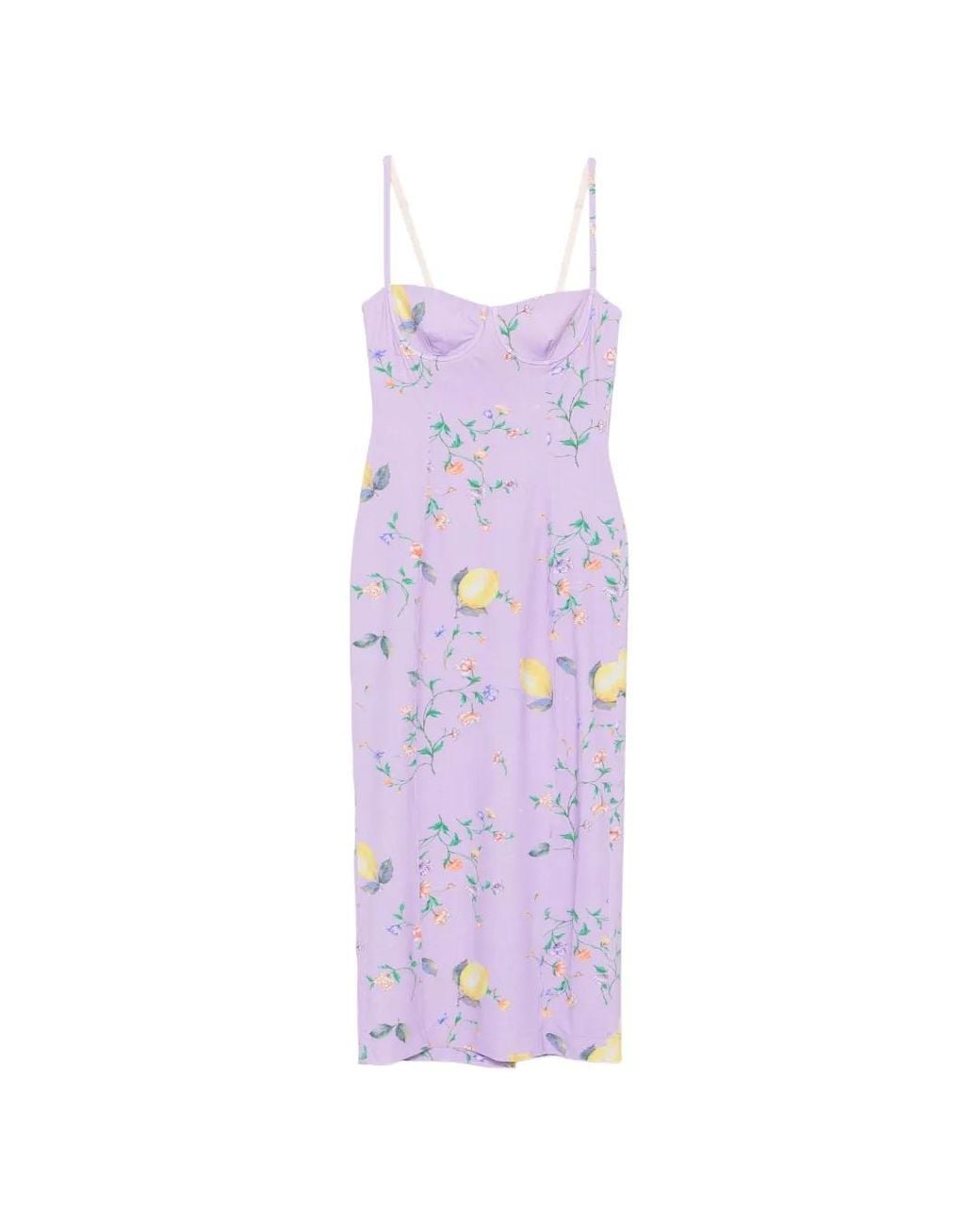 Moschino Purple Robe À Imprimé Graphique