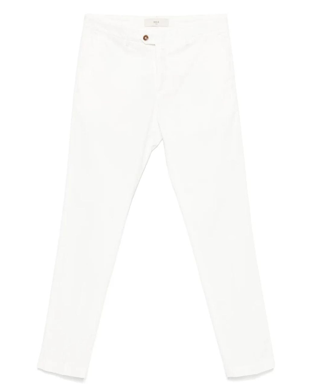 Briglia 1949 White Cotton Trousers for men