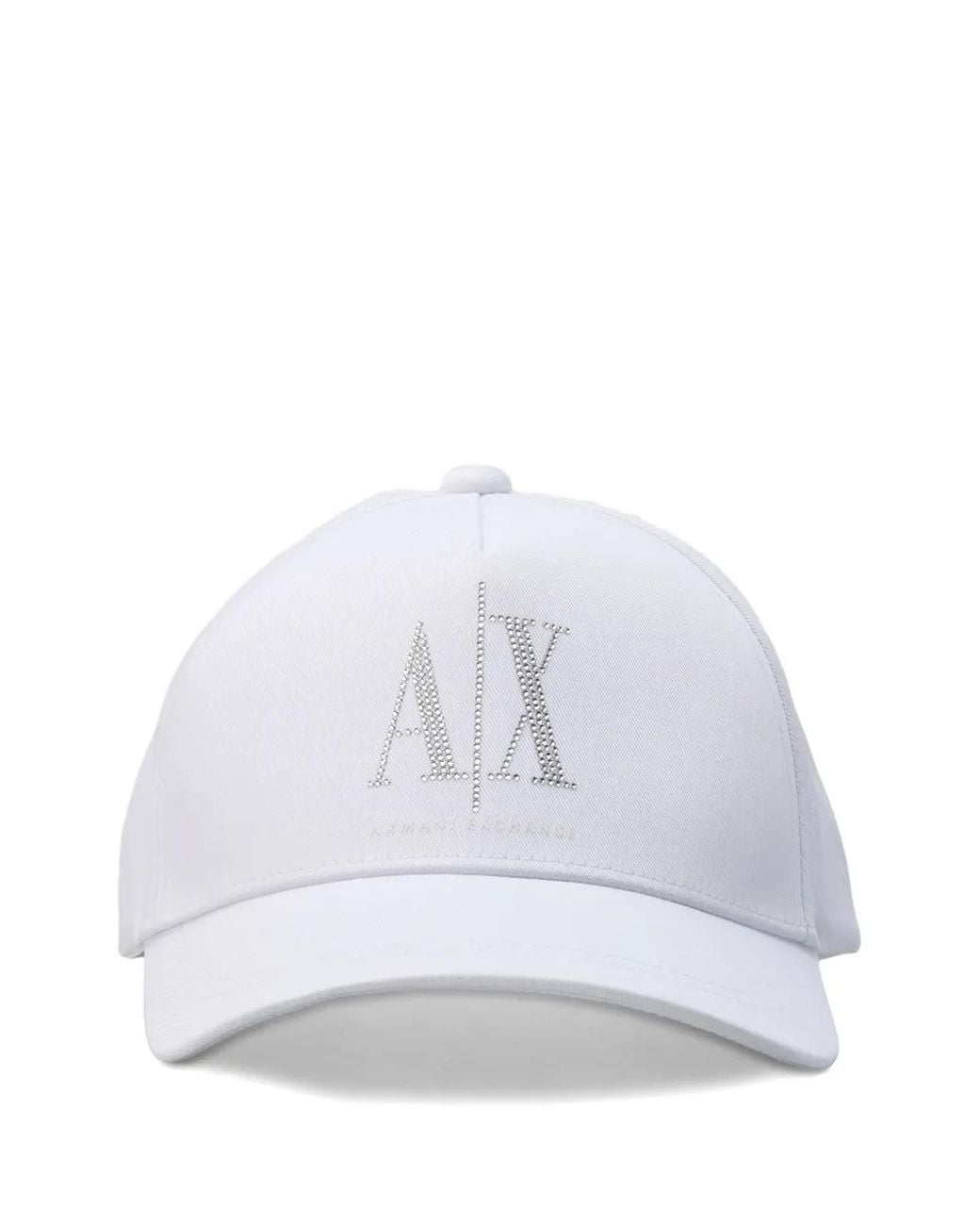 ARMANI EXCHANGE White Logo-Detail Baseball Cap