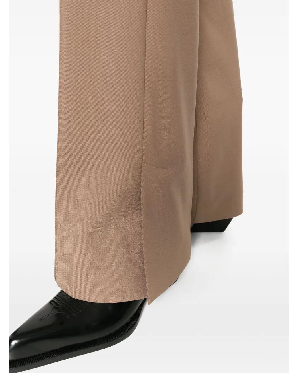 Pantalones De Vestir Acampanados Helmut Lang de color Natural