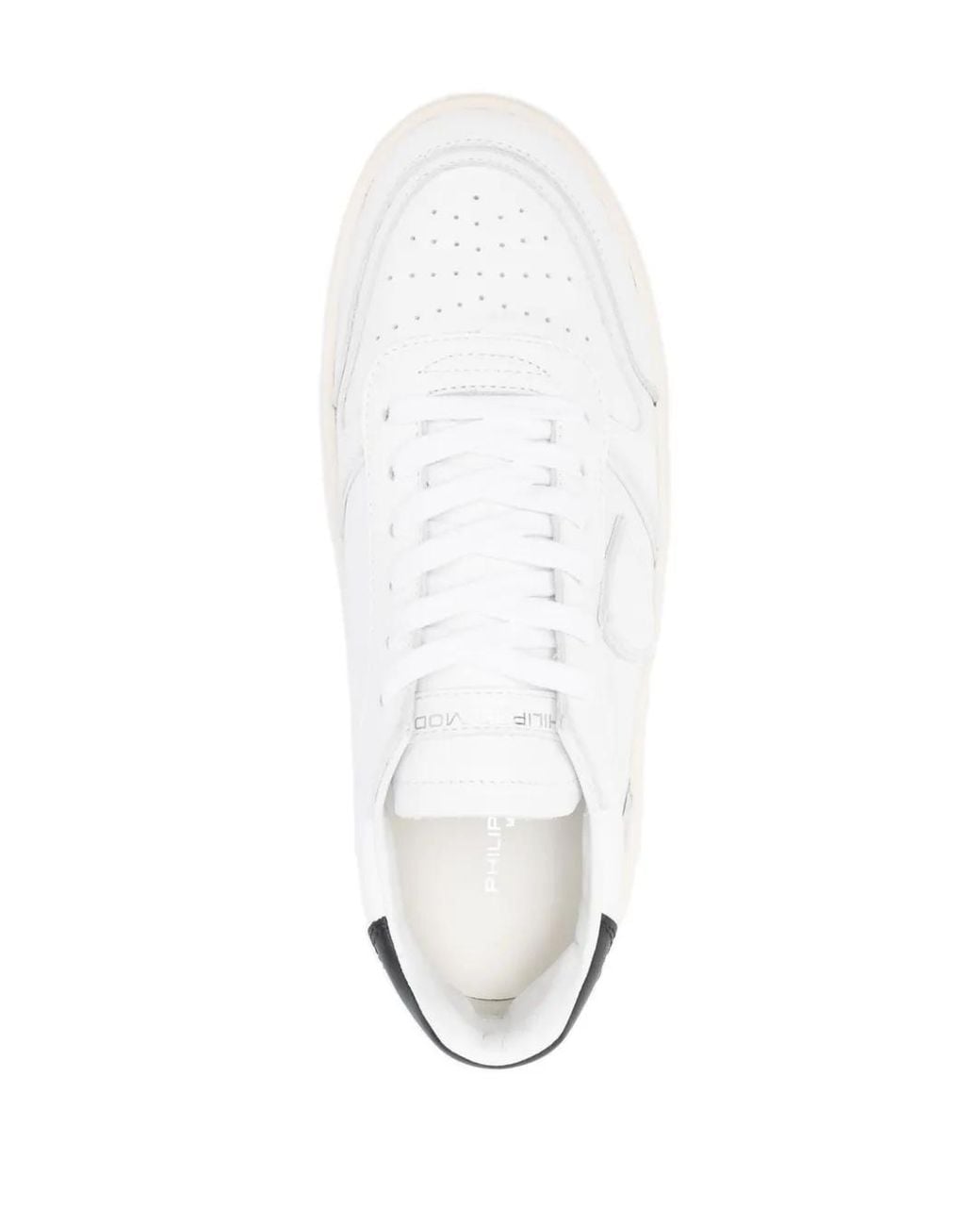 Philippe Model White Temple Veau Sneakers