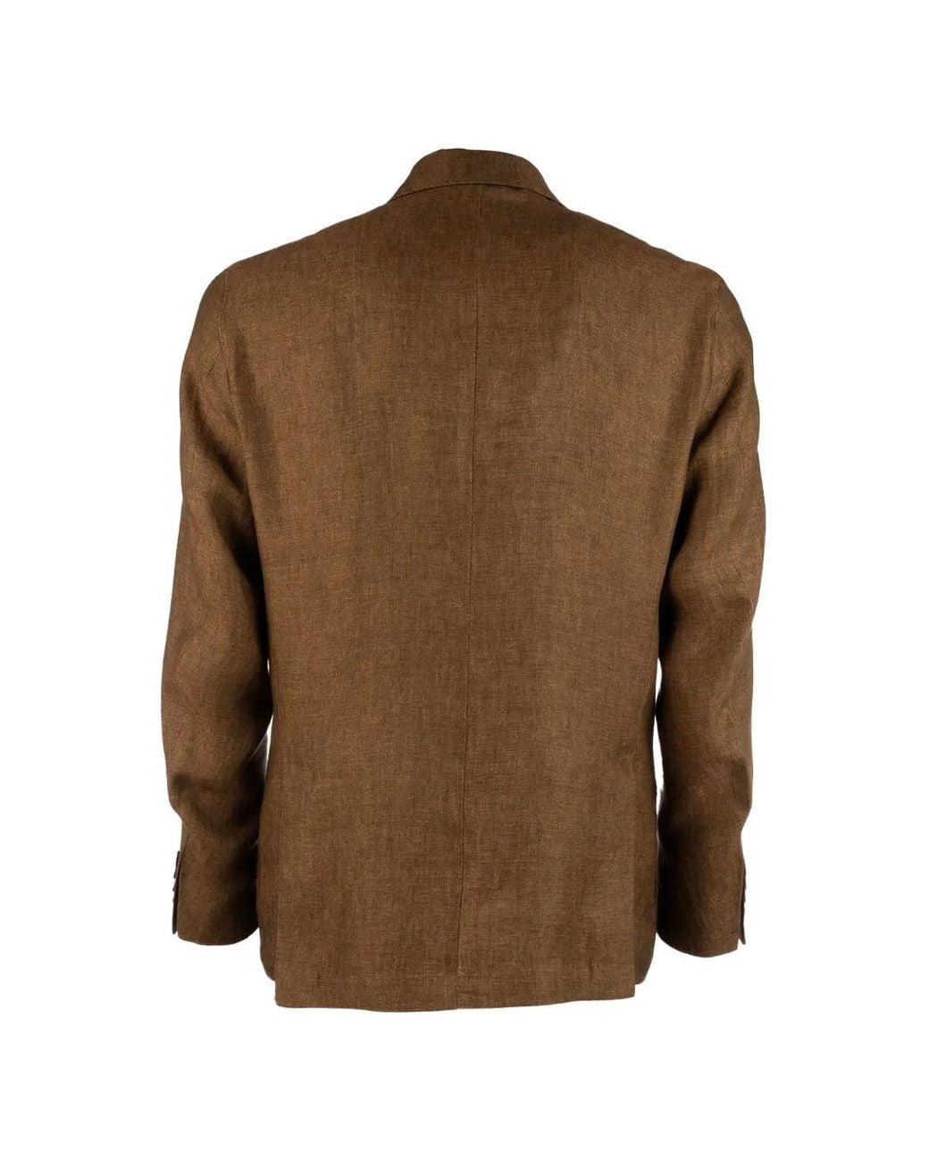 Colamarino Brown Patch-Pocket Blazer for men