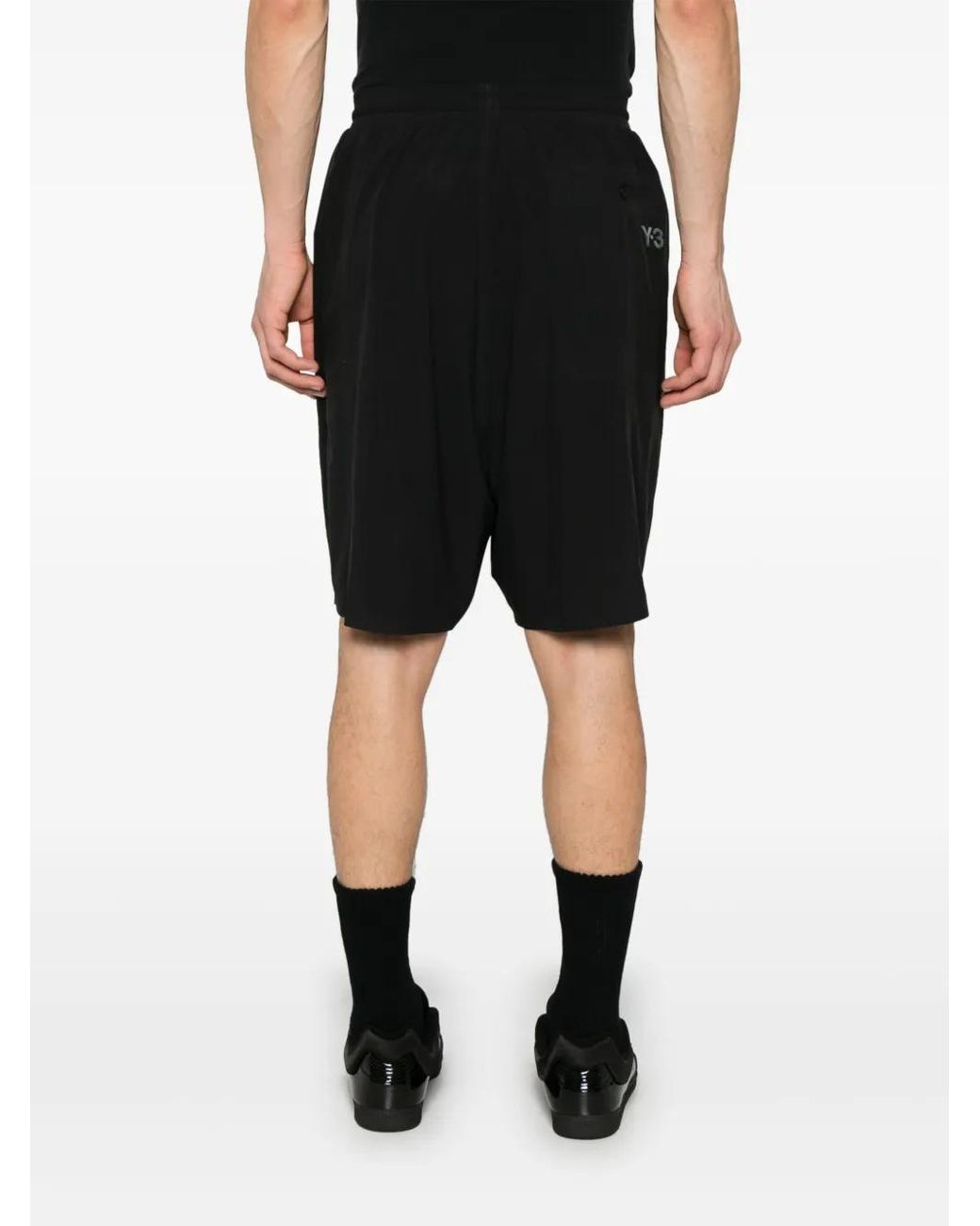 Y-3 Black Ultralight Woven Shorts for men