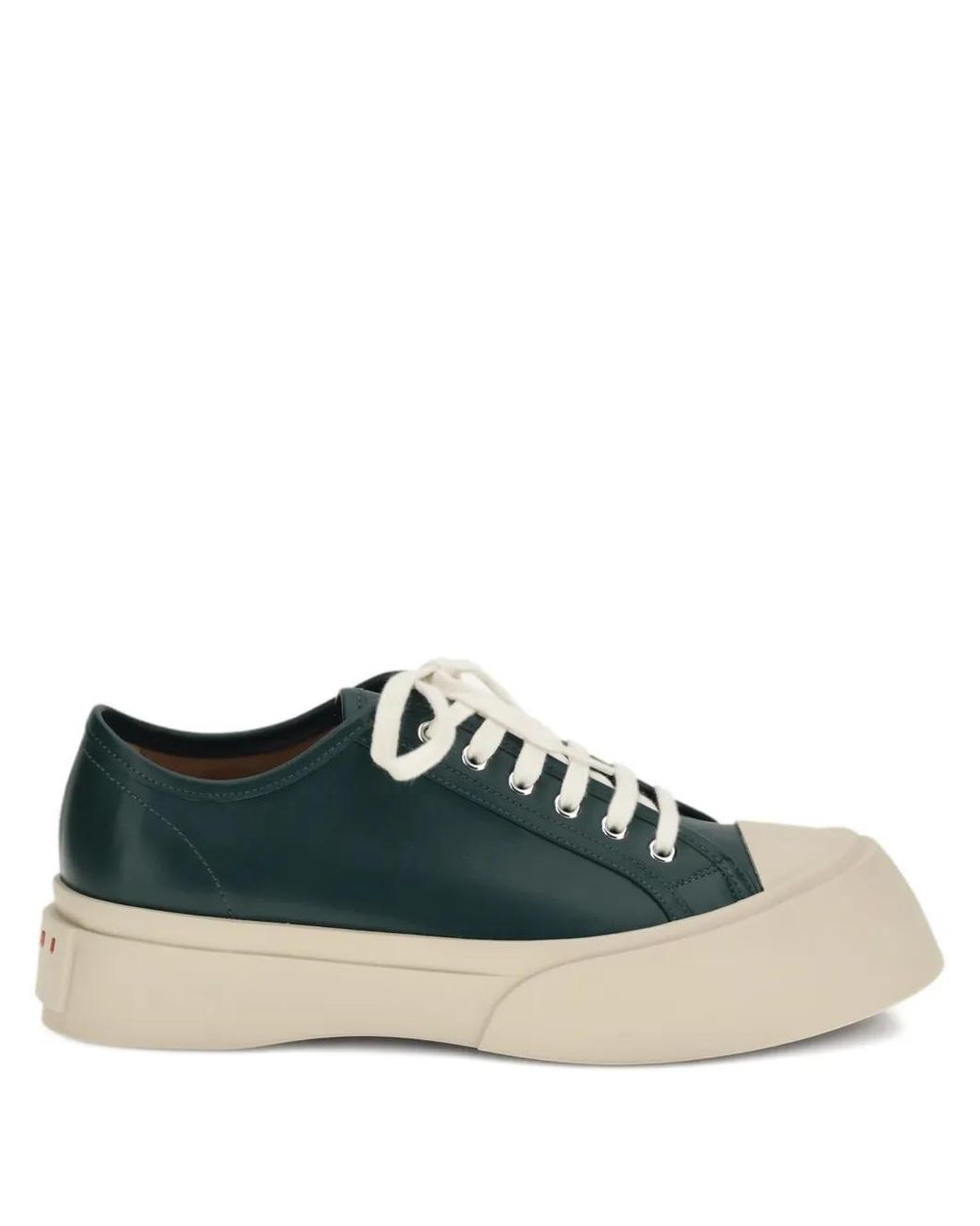 Marni Black Pablo Leather Lace-Up Sneakers for men