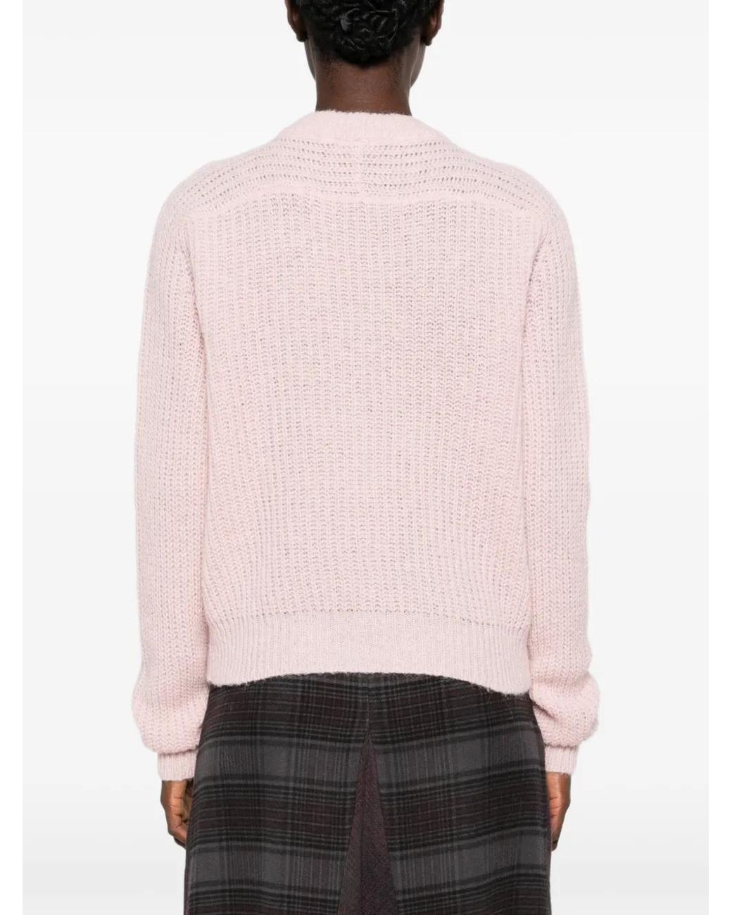 Tela Pink Jilly Ribbed-Knit Sweater