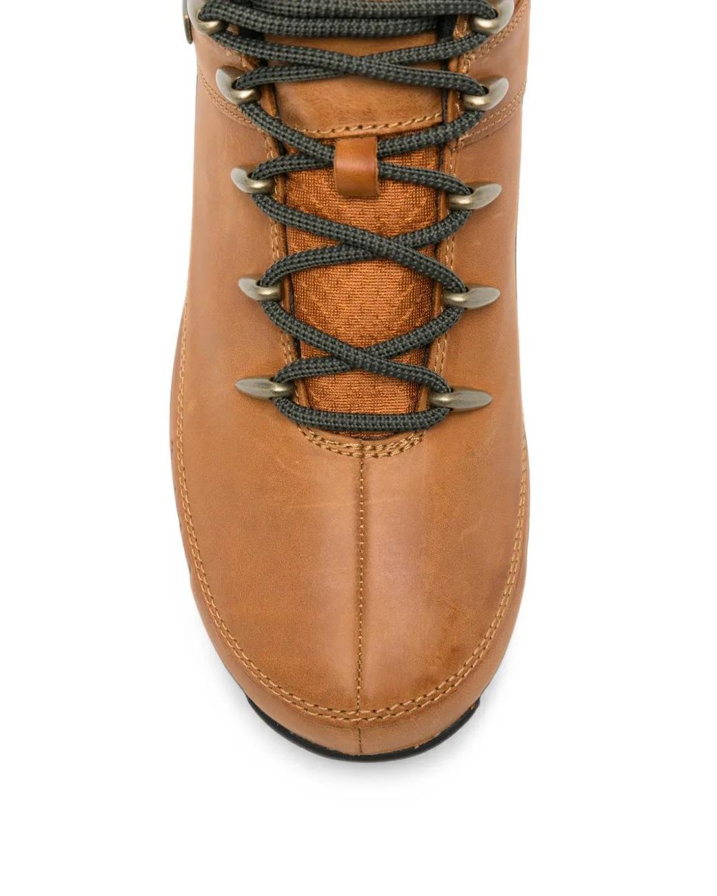 Timberland Brown Logo-Debossed Leather Ankle Boots for men