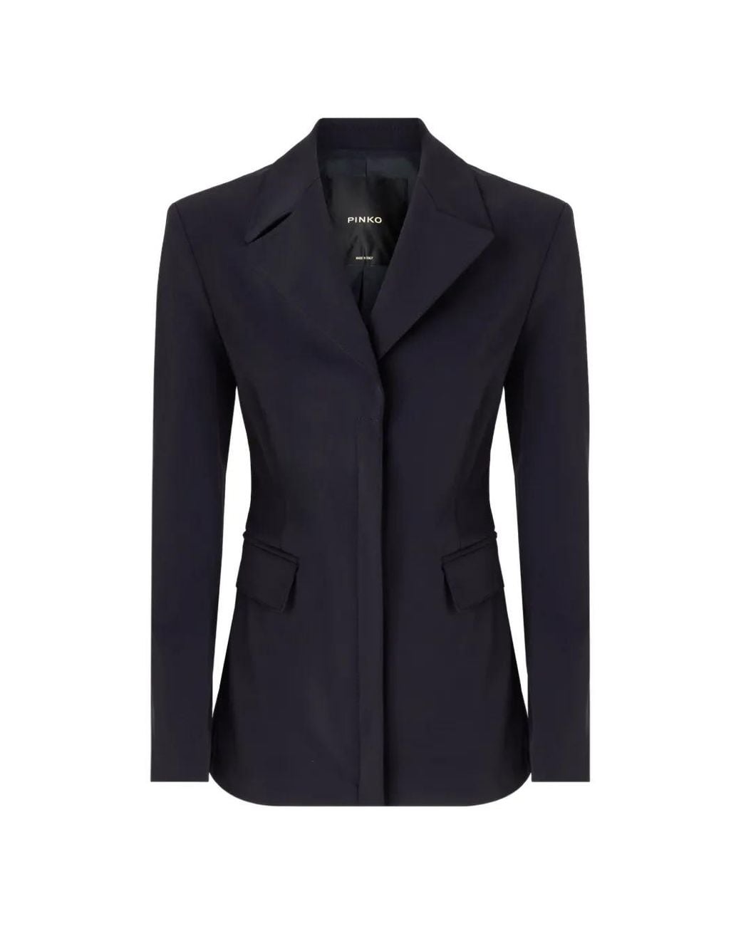 Pinko Blue Notched-Lapel Single-Breasted Blazer