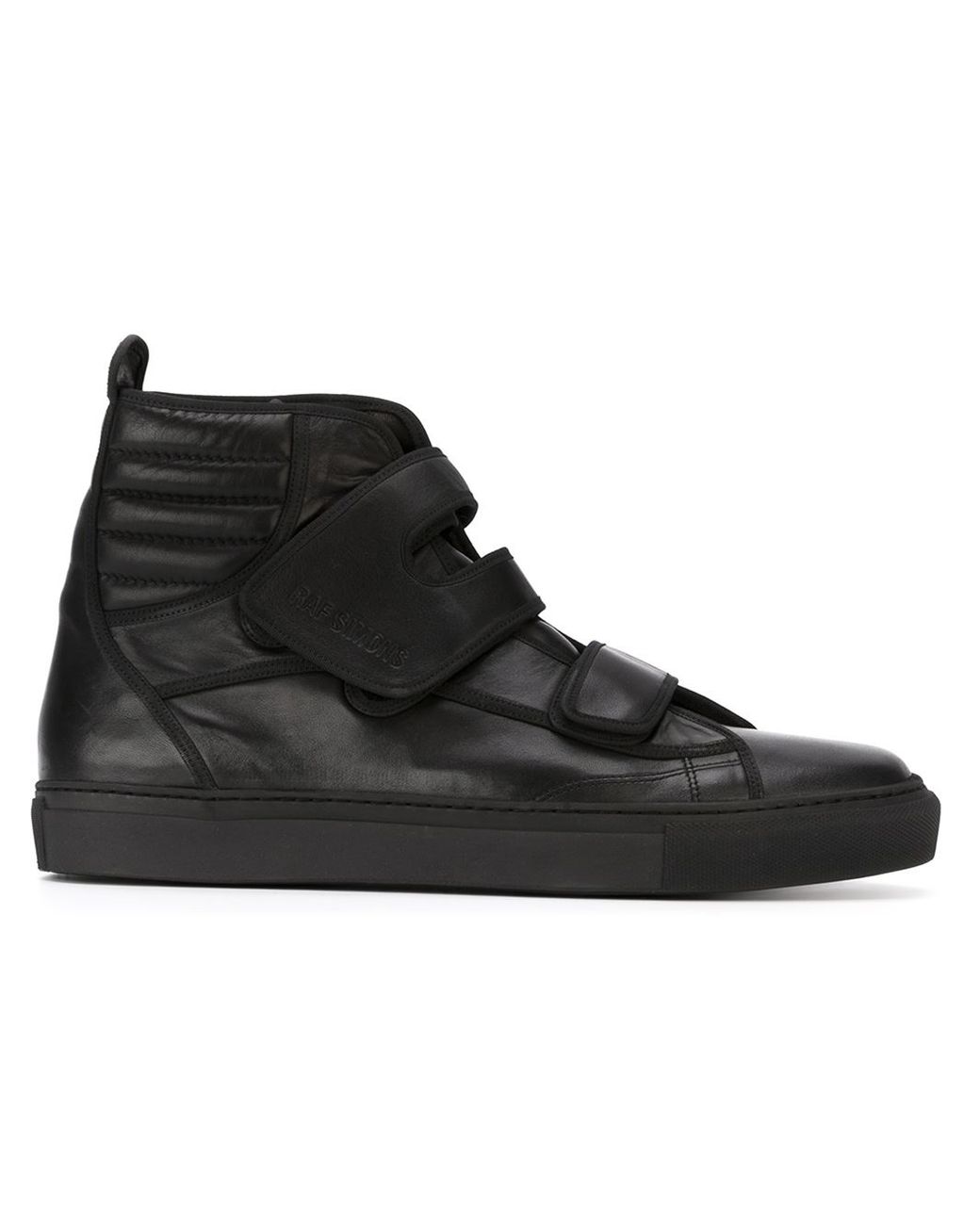 Raf Simons Velcro Fastening Hi-top Sneakers in Black for Men | Lyst