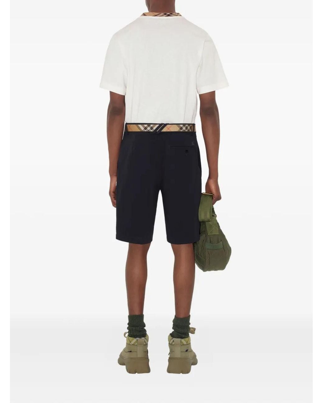 Burberry Black Cotton Shorts for men