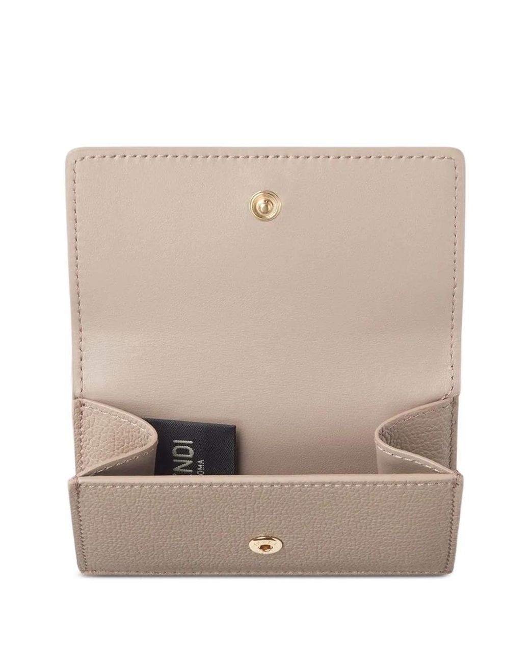 Fendi Natural Ff Mini Tri-Fold Wallet