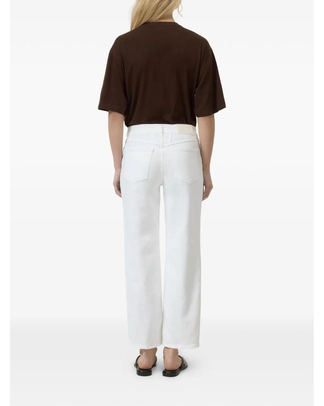 Closed White Milo Mid Rise Jeans