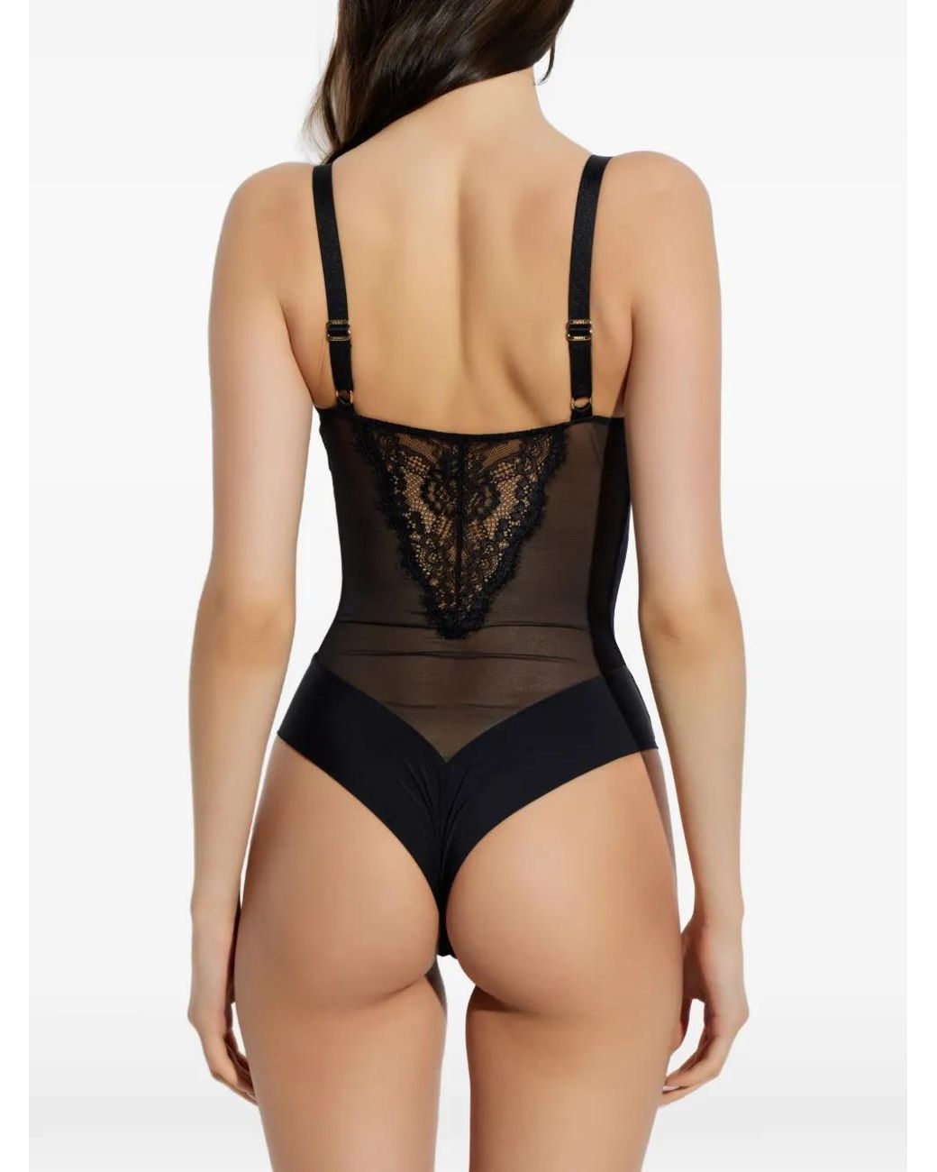 Heist Black Bridget Lace-Trim Body