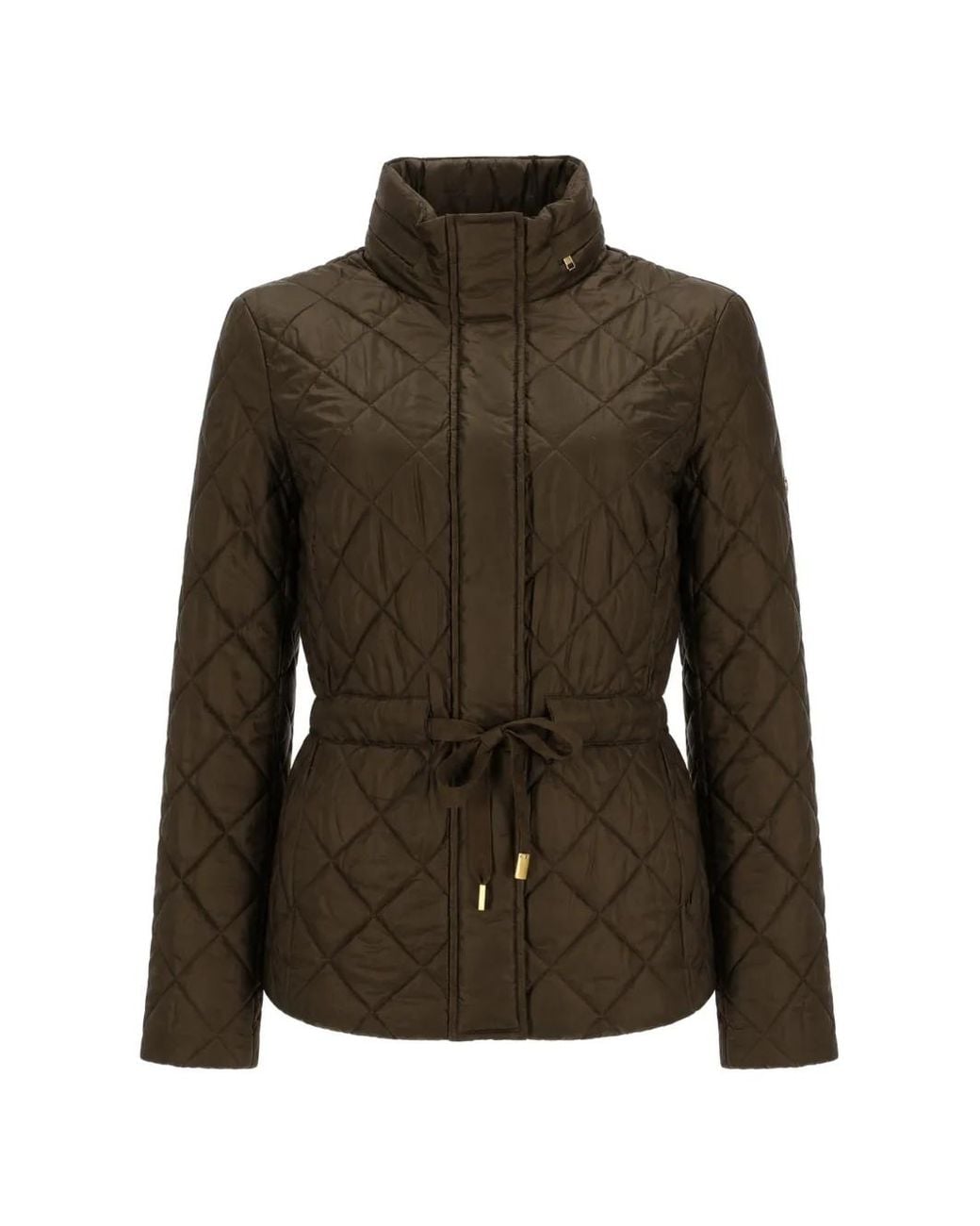 MICHAEL Michael Kors Green Quilted Drawstring Puffer Jacket