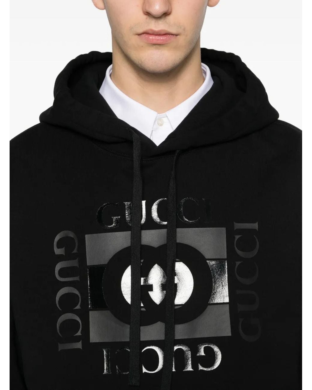 Gucci Black Logo Hoodie for men