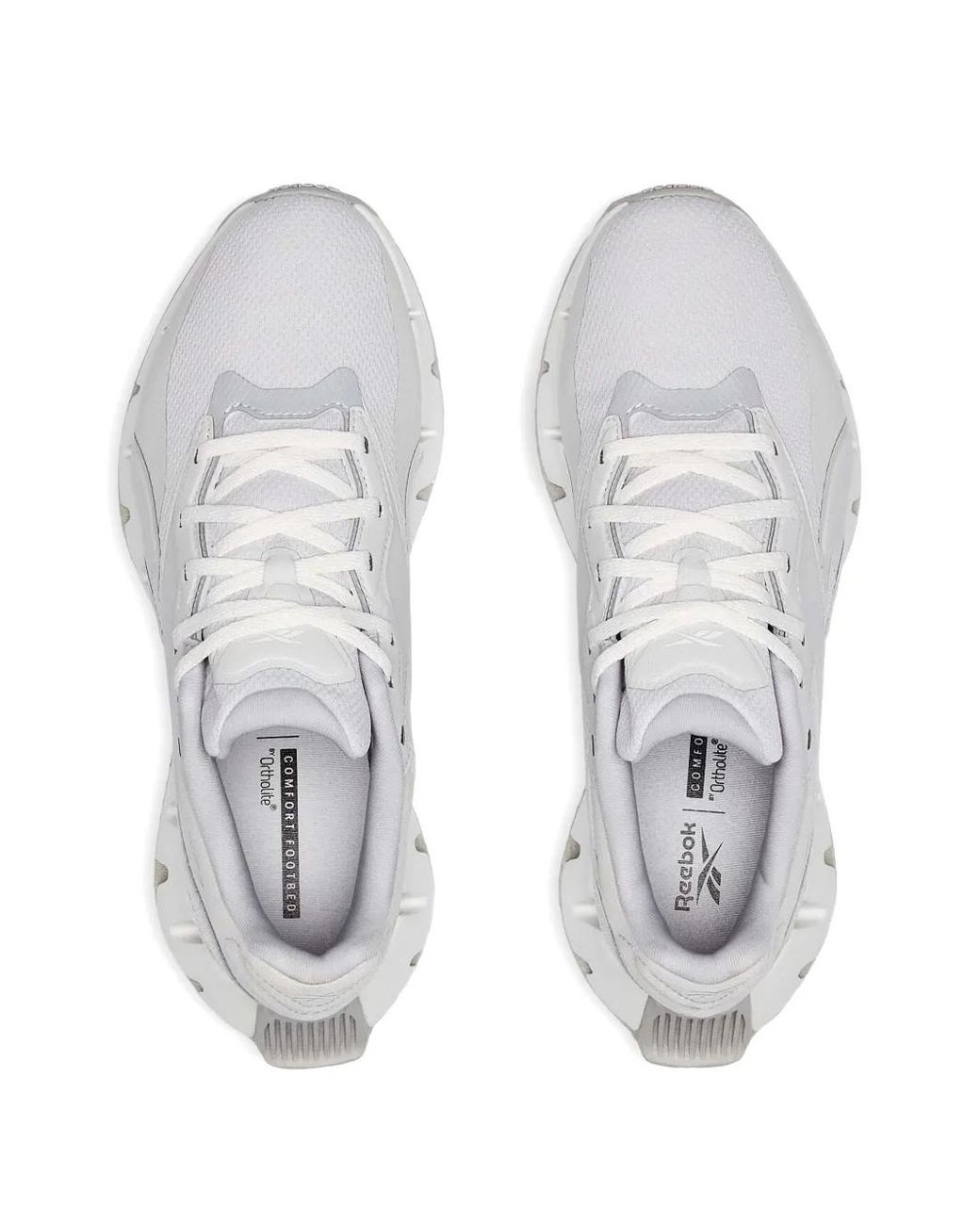 Reebok White Zig Dynamica 4 Sneakers