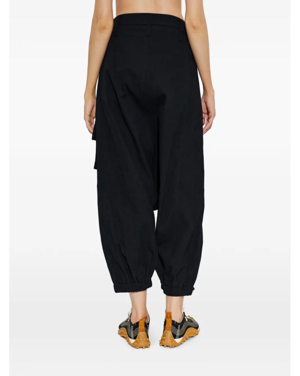 Issey Miyake Blue Low-Crotch Cropped Cargo Pants