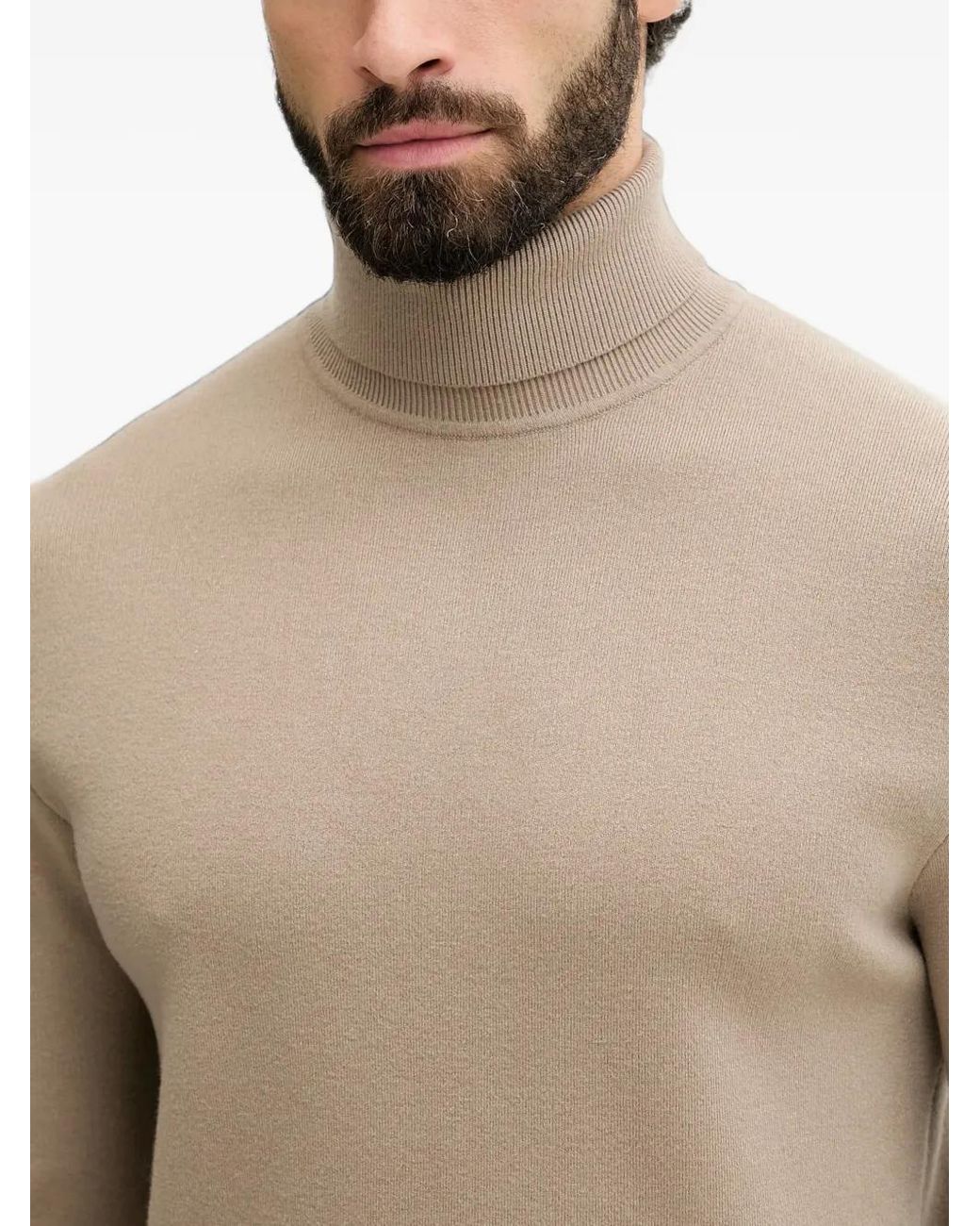 Lindbergh Blue Roll-Neck Sweater for men
