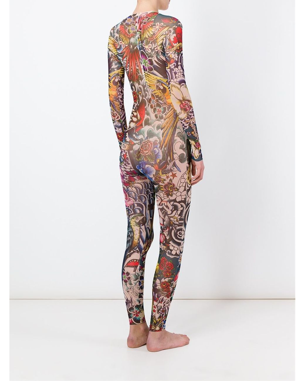 DSquared² Synthetic Tattoo Print Bodysuit | Lyst
