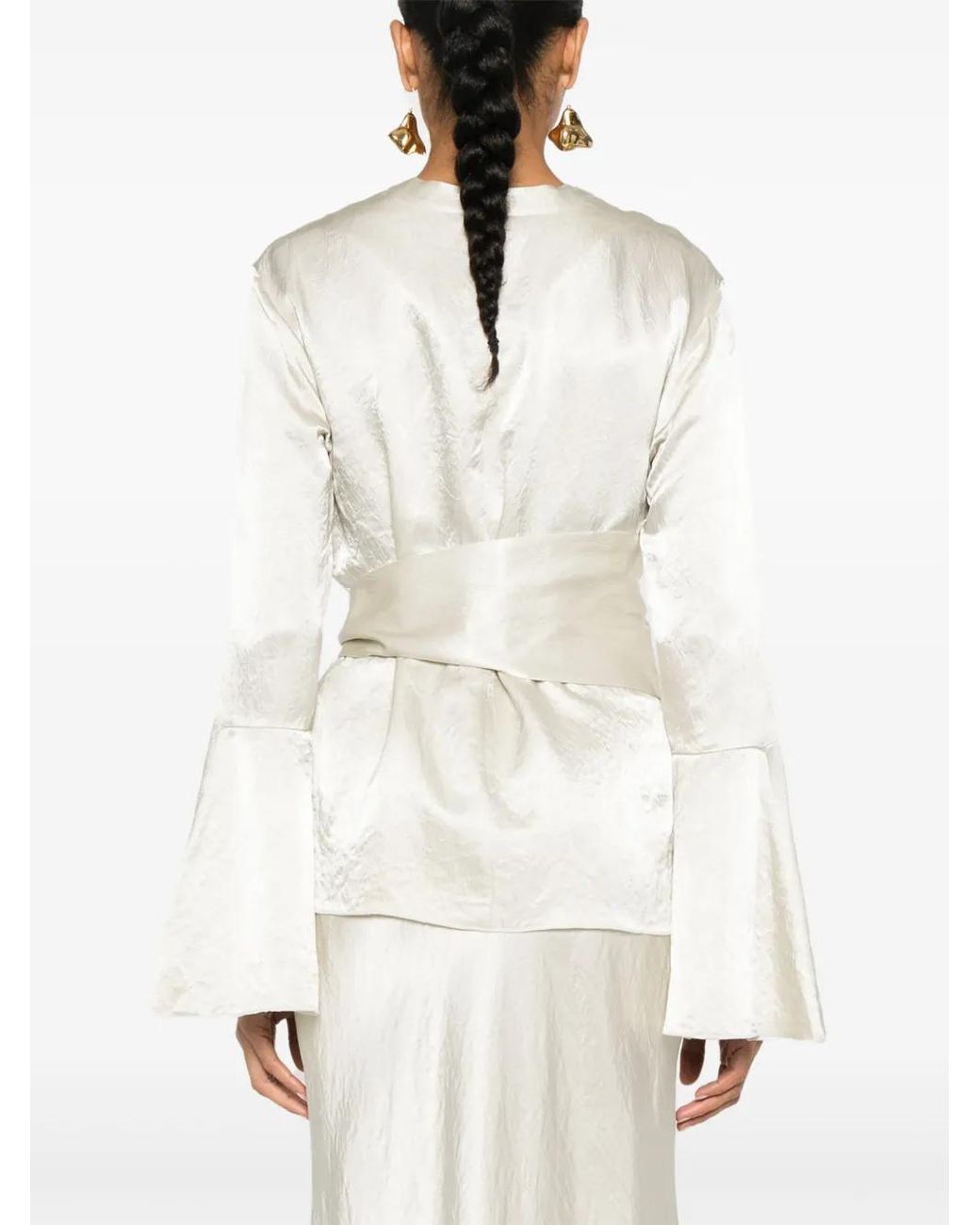 Nanushka Ilone Blouse in het White