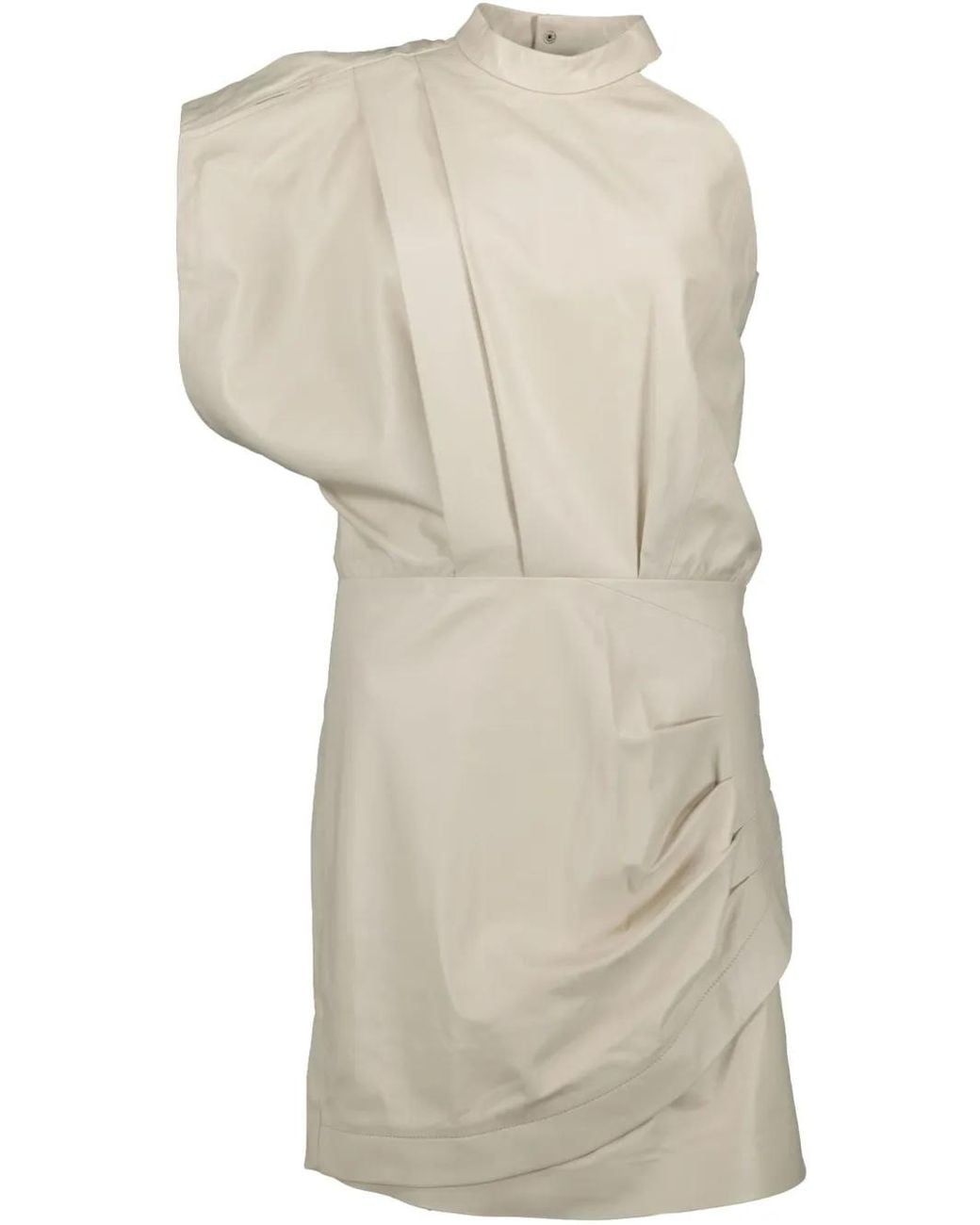 IRO Leren Jurk in het White