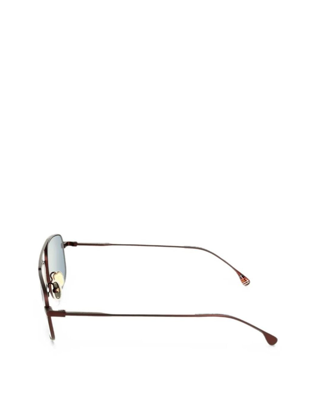 Paul Smith Blue Purley Rectangle-Frame Sunglasses for men