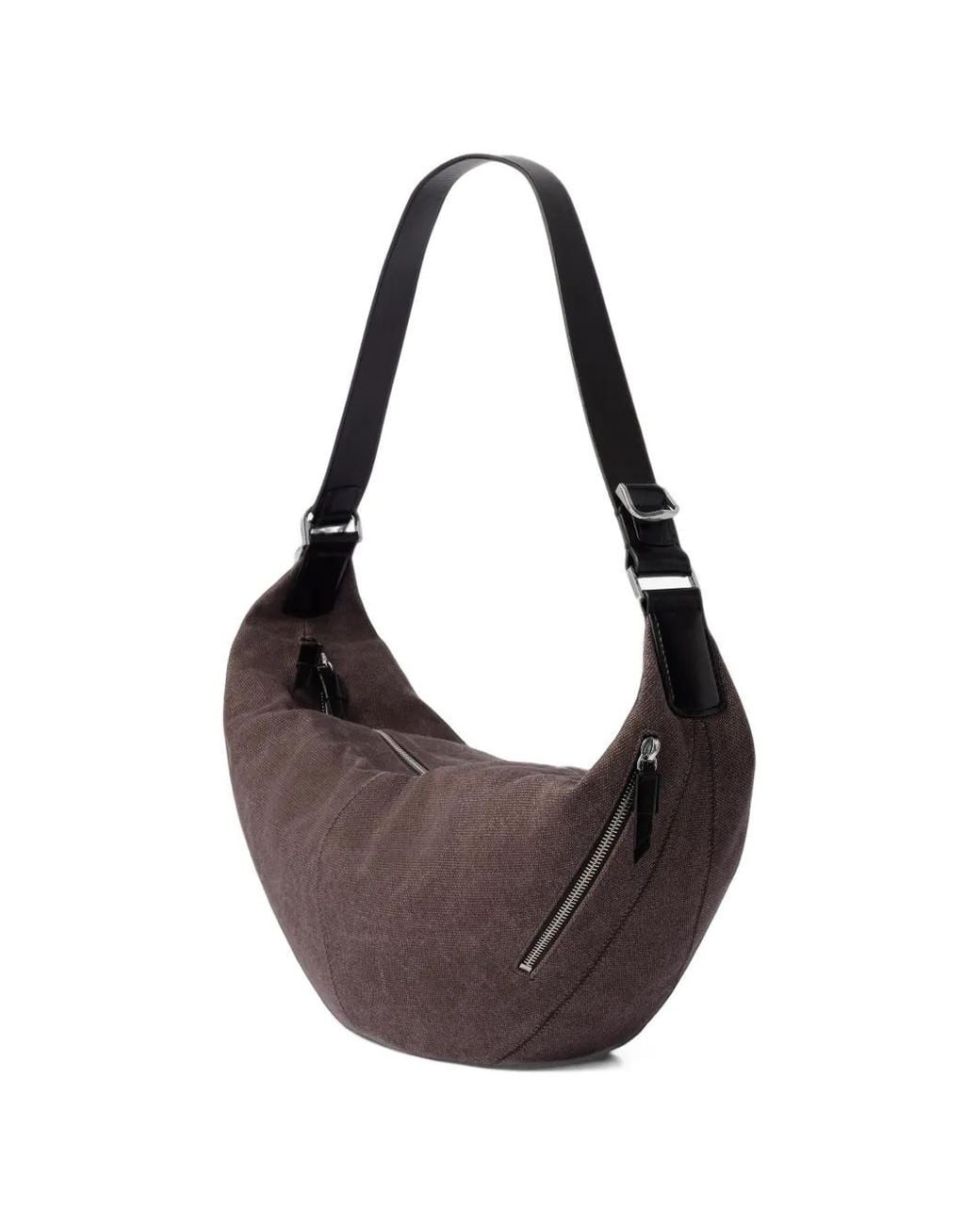Lemaire Brown Quiver Clip Shoulder Bag
