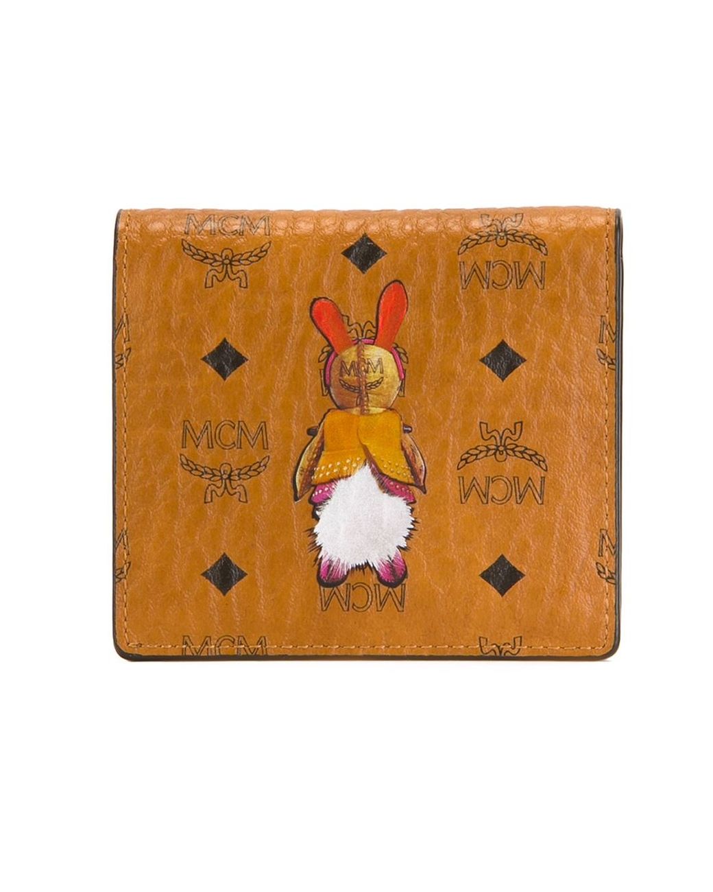 MCM rabbit Wallet in Brown Lyst