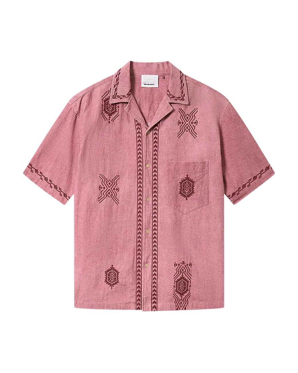 Isabel Marant Pink Zekim Shirt for men