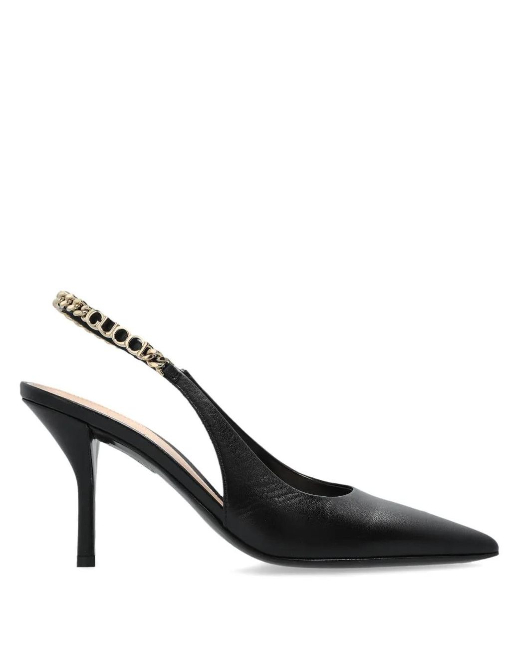Gucci Black 105Mm Signoria Slingback Pumps