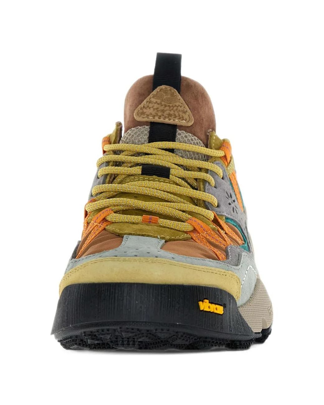 Flower Mountain Brown Back Country Uni 2 Panelled Low-Top Sneakers for men