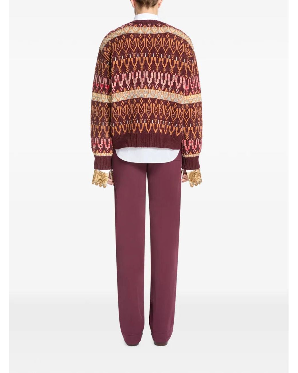 Dries Van Noten Purple Jersey Track Trousers