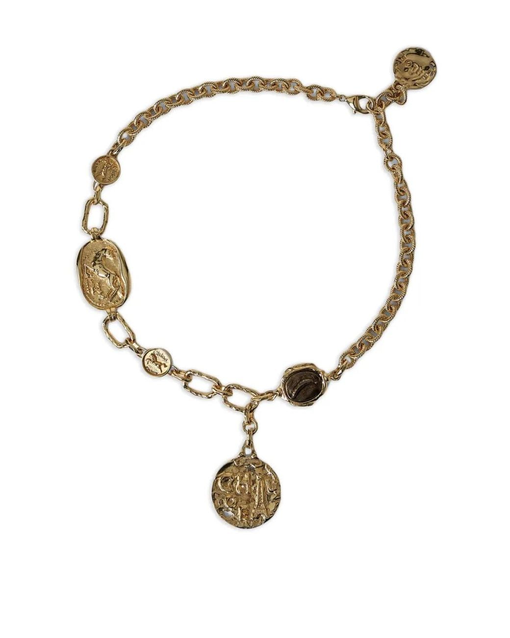 Chloé White Choker Medals